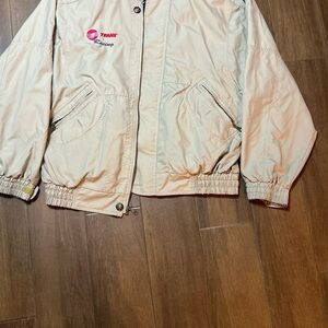 Racing Windbreaker Jacket - Beige
